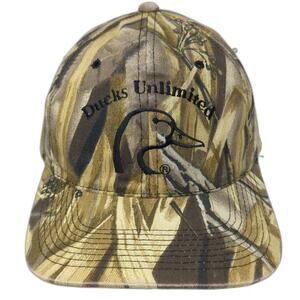 Dorfman-Pacific Ducks Unlimited Snapback Hat Brown Camo OSFM Wetlands Hunting